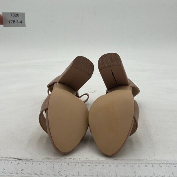 FSJ Women Classic Chunky High Heel Sandals Open Toe Ankle Strap Single Band - Picture 7 of 8